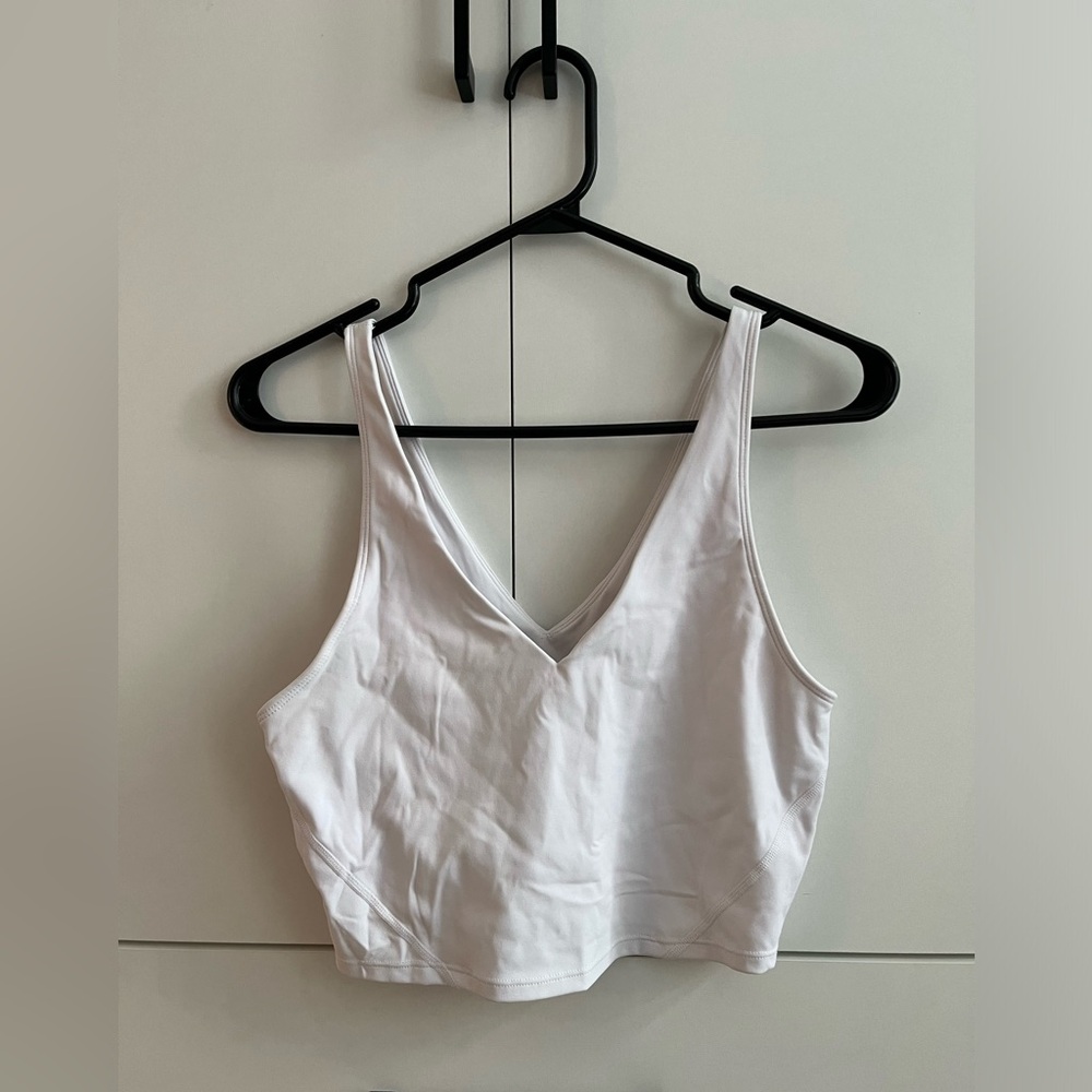 RW&Co white tank with built in bra